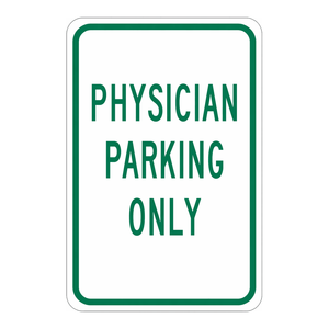 Panneau de signalisation Brady « Parking Interdit aux Médecins » – Marqueur de circulation durable pour intérieur/extérieur - Product Image 2
