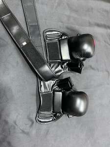 Gants de MMA pour l'entraînement et la compétition, en cuir PU à doigts ouverts, équipement de combat léger et durable, design unisexe - Product Image 3