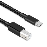 Cable de impresora USB C para MacBook Pro Air iMac HP Canon MIDI Piano Brother Epson