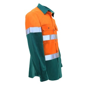 เสื้อยืดแขนยาวสะท้อนแสงสำหรับงานก่อสร้าง พร้อมแถบสะท้อนแสง เสื้อทำงาน - Product Image 3