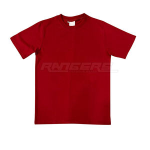 High Quality Private Label Cotton Tees Short Sleeve O Neck Regular Fit Everyday Wear <b>Burgundy</b> Plain T <b>Shirt</b> For <b>Men</b> - Product Image 1