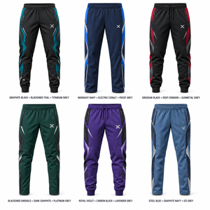 กางเกงผู้ชาย จ็อกเกอร์ บอททอมส์ ชุดกีฬาอีสปอร์ต |   สีดำอมเขียวและสีที่มีการเปลี่ยนแปลง 6 แบบ |   ผู้ผลิต OEM ODM |   เอ็กซ์ สปอร์ตส์ ซิตี้ | - Product Image 5