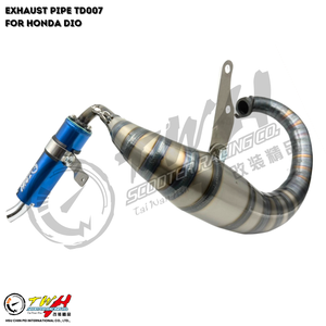 Pot d'échappement de moto TWH DIO TD007 Racing Over the Tire pour Honda - Product Image 1