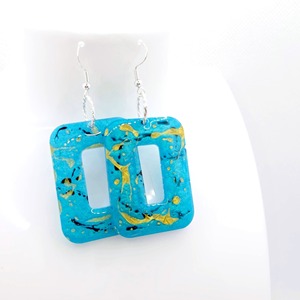 Pendientes de Resina de Diseño Cultural Tradicional, Pendientes de Resina de Color Sólido, Venta al por Mayor Directa de Fábrica - Product Image 3