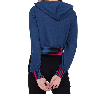 Services OEM – Nouveaux sweats à capuche courts basiques pour femmes en molleton de coton, couleur unie et tailles personnalisées - Product Image 6