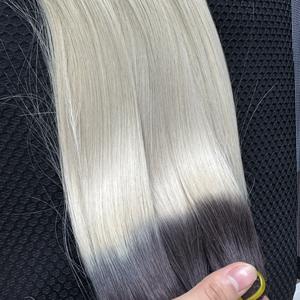 วิกผมคน100% บริสุทธิ์จากเวียดนามผมหยิกเป็นเส้นตรงสี60A แบบไล่เฉดสีธรรมชาติ - Product Image 6