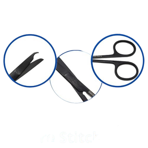 Tijeras de Sutura Anguladas Littauer en Oferta, Tijeras Quirúrgicas Manuales de 5.5 Pulgadas, Puntas Redondeadas/Afiladas, Acero Inoxidable de Primera Calidad, Ligeras - Product Image 3