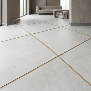 Carreaux de sol en porcelaine extérieure R11 Cementino ASH Realgres 24x24, aspect granit rustique brut, gris robuste, 20 mm, pour hall - Product Image 1