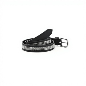 Cinturones Casuales de Cuero con Hebilla de Diamantes de Imitación - Duraderos, Personalizables en Talla y Color para Profesionales de la Salud y Ciclistas - Product Image 1