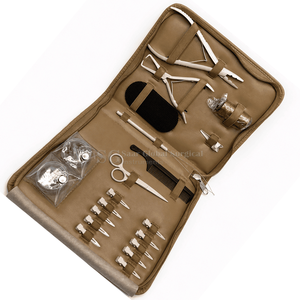 Kit professionnel de pinces pour extensions capillaires à usage commercial, avec boîte de perles à boucle, fils et aiguilles en C en acier inoxydable de qualité chirurgicale - Product Image 2