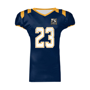 Maillots de football américain Sharkwear unisexes à col en V, manches courtes, en maille respirante, extensibles dans quatre directions, imprimé numéro 23 - Product Image 5