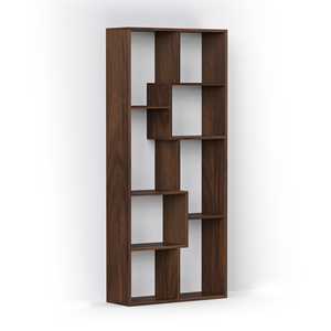 Étagère à livres autoportante contemporaine Jameye, étagère à livres en érable brun, étagères pour économiser de l'espace, organisateur de livres pour la décoration de la maison - Product Image 3