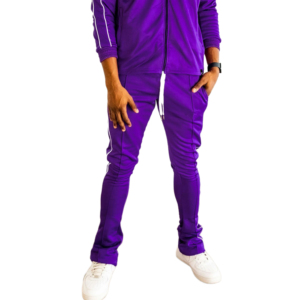 Manufacturer For Men Flared Pants OEM Custom Paint Sweatpants Polyester Fleece <b>Jogger</b> <b>Stacked</b> Pants Flared Sweat Pants Men - Product Image 1