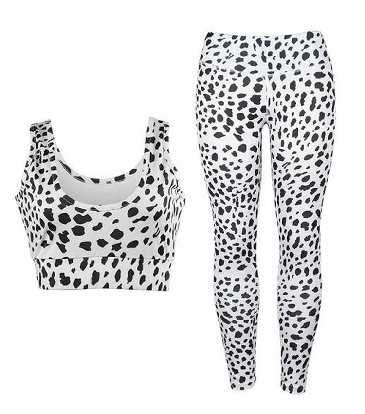 High Quality Sublimation Workout Ladies Bra Set Cross Back Sports Wear Girls Plus Size XL Short Sleeves Yoga Body Bra Leggy