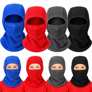 Funtery Lot de 4 cagoules d'hiver unisexes pour enfants, masque facial chaud coupe-vent en Spandex/Polyester pour le cyclisme, circonférence de la tête 48-50 cm - Product Image 5