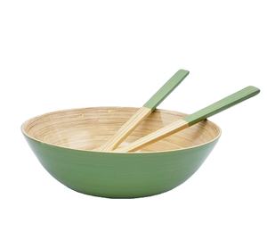 Juego de Tazones y Cucharas de Bambú Pulido Ecológico de Alta Calidad, Estilo Clásico, Venta al Por Mayor - Product Image 2