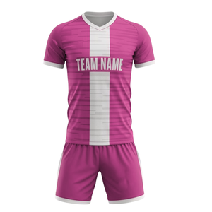 Conjunto de camiseta y pantalones cortos de fútbol, ​​uniforme de fútbol atlético transpirable, ropa deportiva de manga corta con cuello en V para equipos de club, torneo - Product Image 1