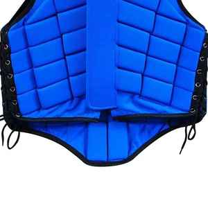 Blue Neoprene Horse Riding Safety Vest <b>Body</b> Protector Unisex Sleeveless Lightweight Equestrian Protective Gear - Product Image 5