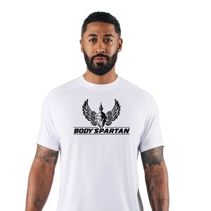 Camiseta Deportiva Blanca para Hombre, Algodón Premium, Cuello Redondo, Entrenamiento, Fitness, Ropa Deportiva Informal, Uso Diario - Product Image 2