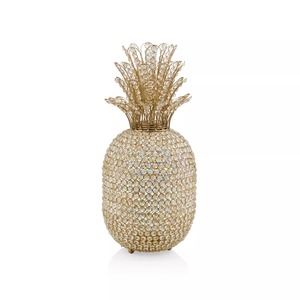 Sculpture d'ananas en cristal, décoration en verre faite à la main, plaquée or, figurine artistique pour table de salon - Product Image 5
