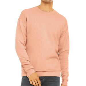 Sweat-shirt à col rond vintage pour homme, coupe régulière, 100 % coton molletonné, style streetwear, épaules tombantes, doublure intégrée, vente en gros - Product Image 1