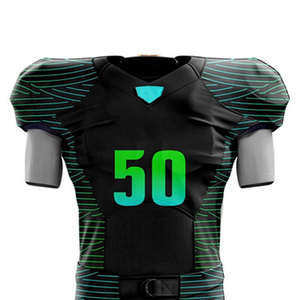 High Quality Latest Design American Football Uniform Team Wear Eco-Friendly Breathable Men's Short Polyester/Cotton <b>Cheap</b> Price - Product Image 4