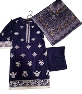 Trajes de césped Chickenkari bordados confeccionados para mujer de calidad superior Venta caliente vestido de césped/algodón para mujer a precio mayorista - Product Image 1