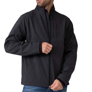 Veste d'extérieur pour homme personnalisée avec logo, imperméable, coupe-vent, confortable, respirante, veste softshell, vente en gros - Product Image 4