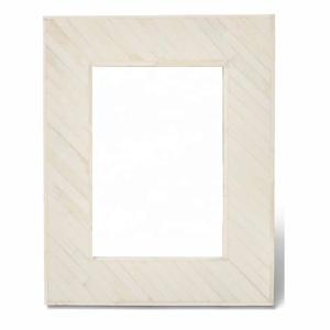 Handcrafted Photo Frame bone with Elegant Brass Corner Detail Handmade Bone Picture Frame for Tabletop <b>Study</b> <b>Desk</b> Living Room - Product Image 6