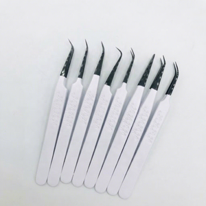 Pinzas para Extensión de Pestañas de Acero Inoxidable de Grado Quirúrgico Japonés, Marca TEEJAY/Personalizadas, Venta al Por Mayor, Agarre Fuerte - Product Image 1