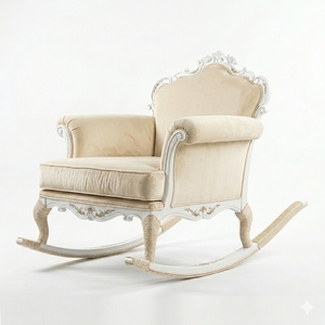 Silla mecedora para habitación infantil en Londres, Reino Unido, hecha a mano en Indonesia. - Product Image 2