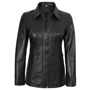 Chaqueta de cuero transpirable de alta calidad para mujer, estilo moderno, nuevo modelo, informal, con cierre de cremallera. - Product Image 4