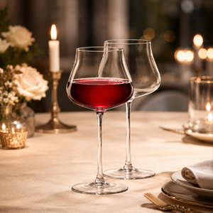 Verres à vin en borosilicate faits à la main de 440 ml, sans plomb, transparents, à pied, pour vin rouge et blanc, réutilisables, vente en gros - Product Image 5