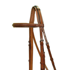 Brida Clásica de Cuero para Caballo con Acolchado Suave Ajustable para Montar Diariamente, Entrenamiento y Ocio - Product Image 4