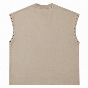 Camiseta sin mangas Glory Custom con estampado de diamantes de imitación, 100% algodón, tela suave ecológica, para uso unisex. - Product Image 2