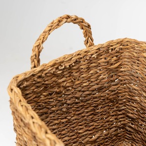 Seagrass <b>Storage</b> <b>Basket</b> with Handles Handmade <b>Storage</b> <b>Basket</b> Wholesale eco-friendly Made Viet Nam - Product Image 5