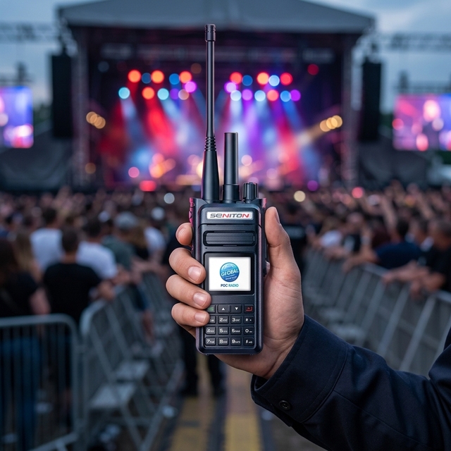 Dual-Mode Walkie Talkie 4G POC Radio UHF Analog Digital Global 5000KM Long Range High-Capacity Intercom for Event Communication