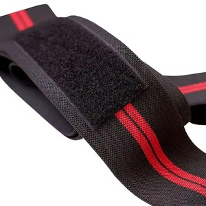 Bandes de genou en cuir de vachette de haute qualité avec support élastique antidérapant pour la musculation et le fitness, bandes de genou réglables en vente - Product Image 5