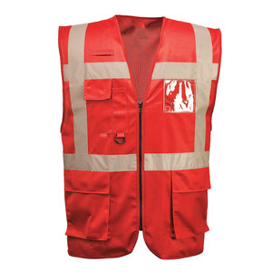 Construction <b>Worker</b> Safety Clothing Vest <b>Jackets</b> Road High Visibility Reflective Tape Breathable Working Vest for Security - Product Image 4