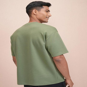 Camiseta en blanco informal de alta calidad, camiseta personalizada para hombre, camisetas con logotipo bordado serigrafiado, camisetas para hombre - Product Image 3