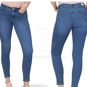 Pantalones Vaqueros de Moda para Mujer, de Alta Calidad, Transpirables, de Cintura Alta, Tejido Elástico Moderno, Servicio OEM ODM, Venta al Por Mayor - Product Image 4