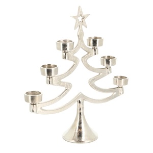 Elegante candelabro decorativo de madera con diseño de ciervo y árbol, para velas de té, con opciones de personalización para Navidad. - Product Image 6