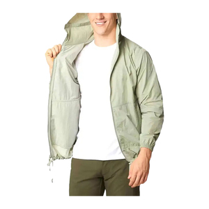 Men's Outdoor <b>Windbreaker</b> Jacket Full Zip Lightweight Breathable Performance Jacket for Travel Hiking <b>Camping</b> and Active - Product Image 1