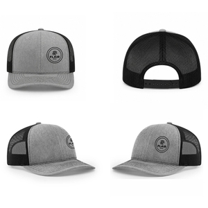 Gorra Trucker Premium Gris y Negra – Gorra de Béisbol Ajustable de Malla con Logotipo de Ciervo Bordado |   Gorra Snapback Personalizada - Product Image 1