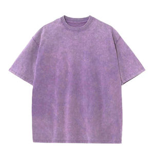 New Design Men Acid Washed T Shirt 100% Cotton Acid Wash T Shirts Comfortable New Design Quick Dry Acid Wash T Shirts - Product Image 1