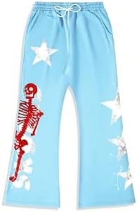 Conjunto de chándal de invierno personalizado para hombre, estilo urbano, con capucha y corte acampanado, diseño 3D para conjunto de jogger apilado, con bajo sin rematar y borde sin coser, al por mayor - Product Image 4