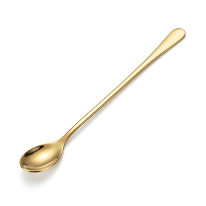 Cuillère à bar en cuivre, cuillère à cocktail, mélangeur à long manche pour barman, agitateur de boissons pour bar, café, mocktail, cuisine, maison, profession - Product Image 1