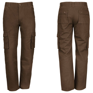 Pantalones Cargo Negros para Hombre, Cintura Elástica, Múltiples Bolsillos, Estilo Workwear, Material de Algodón, Pantalones para Otoño, Ahora Disponibles para la Venta - Product Image 4