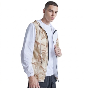 Men's <b>Lightweight</b> Hooded Camouflage Windbreaker <b>Jacket</b> Quick Dry Polyester Casual <b>Summer</b> Outerwear - Product Image 2