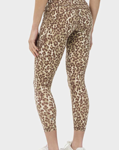 Leggings de sport pour femmes à taille haute, imprimé léopard, respirants, sans couture, longueur intégrale, extensibles, style sportif, prix abordable - Product Image 2